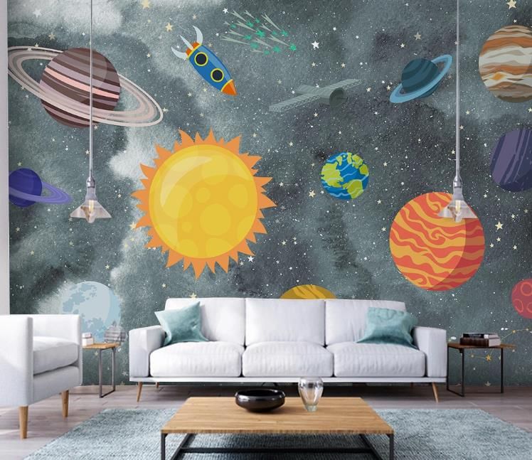 3D Wallpaper Hand drawn space universe Children Room Bedroom Wall Painting Living Room Wall Mural Wallpaper 3D Wallpaper Hand drawn space universe Children Room Bedroom Wall Painting Living Room Wall Mural Wallpaper