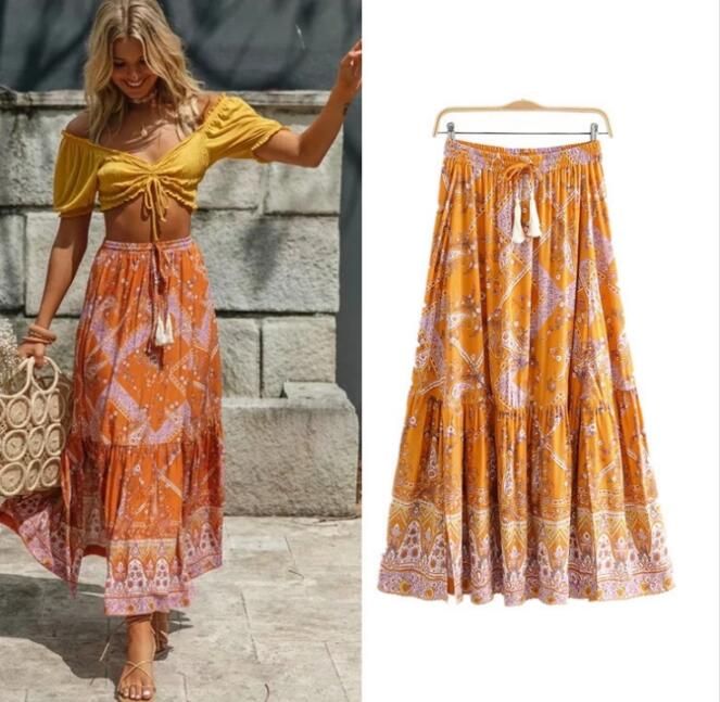 boho skirts