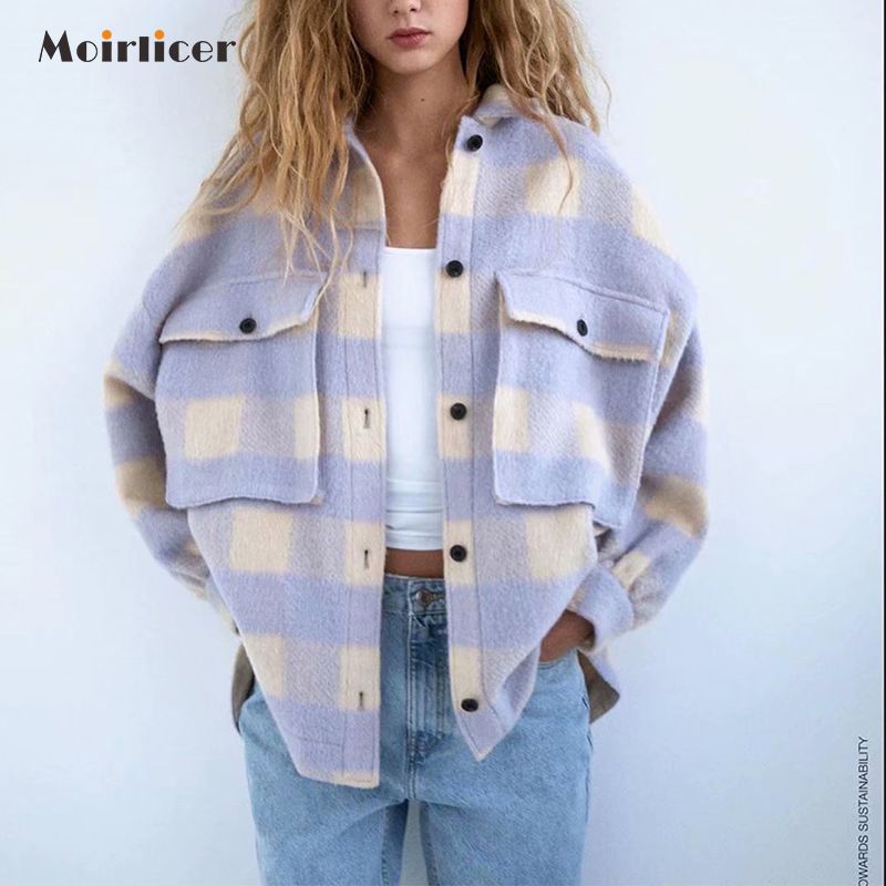 Veste a carreau violet Outlet