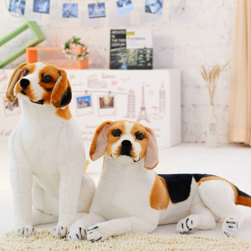 realistic stuffed beagle