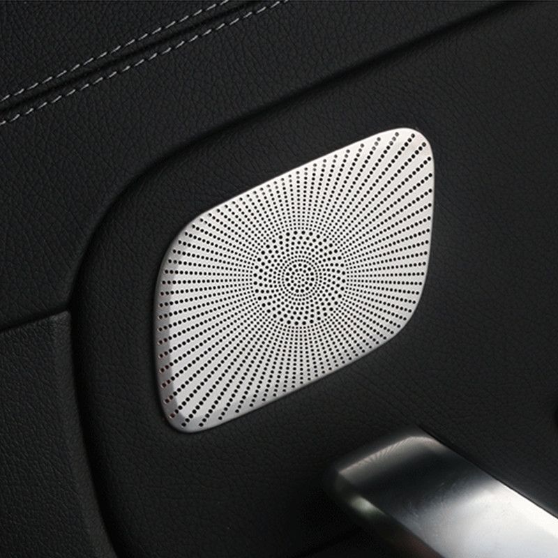 Car Styling Rear Door Audio Speaker Net Covers Decoration Stickers