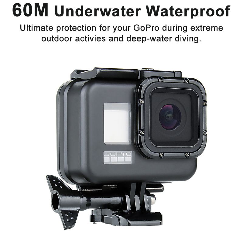2020 Black 60m Waterproof Housing Case For Gopro Hero 8 Black Dive Protective Underwater Diving Cover For Go Pro 8 Accessories From Xzycomeon 28 9 Dhgate Com