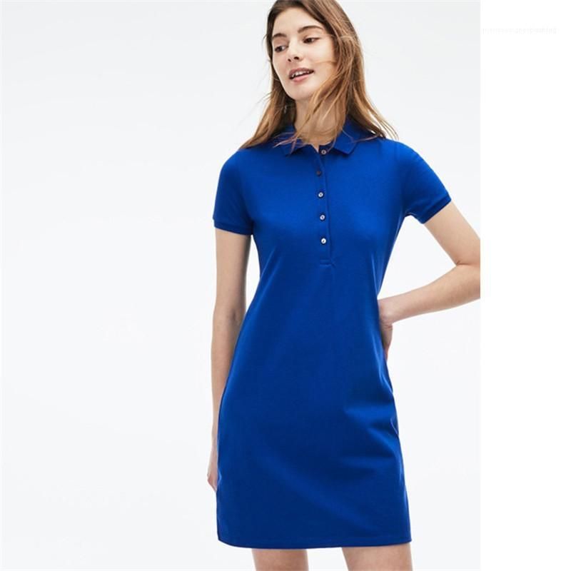 polo material short gown