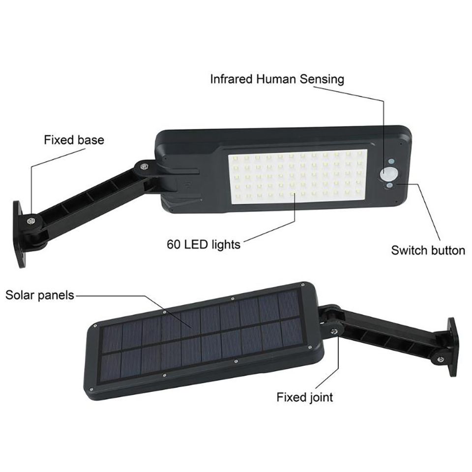Prueba lámpara de pared de la luz del sensor inteligente Icoco Led Solar Heat de movimiento PIR Prueba lámpara de pared de la luz del sensor inteligente Icoco Led Solar Heat de movimiento PIR
