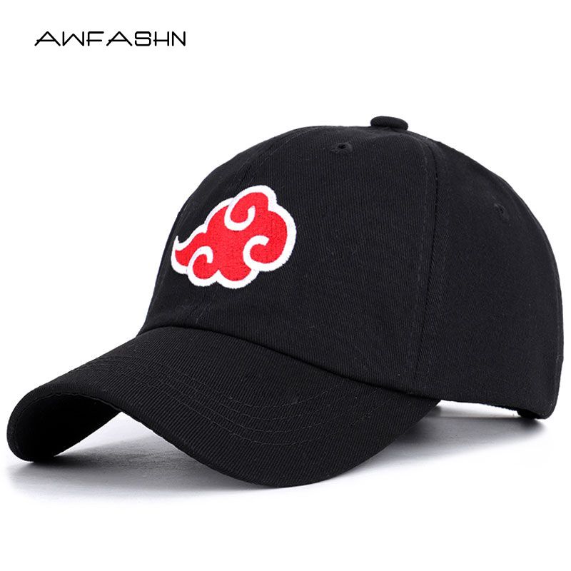 Naruto Akatsuki Black Dad Hat Baseball Cap Hat UK Seller New FAST SHIPPING