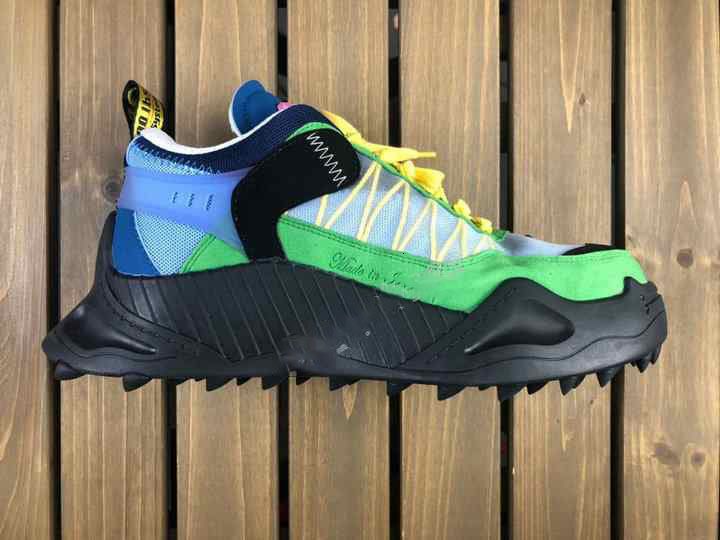 black and green trainers