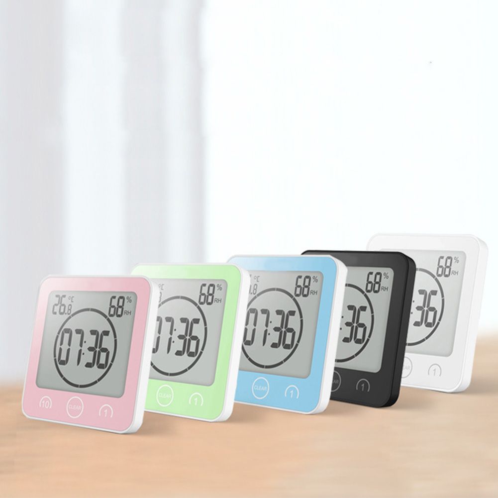 Großhandel NEUE LCD Digital Wanduhr Bad Uhr Wasserdicht Dusche Timer