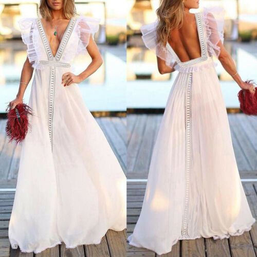white beach sundress