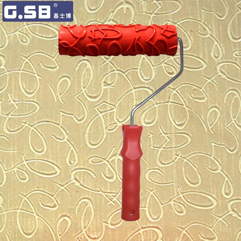 2019 7 Inch Pattern Rubber Roller For Wall Decoration Paint Tools