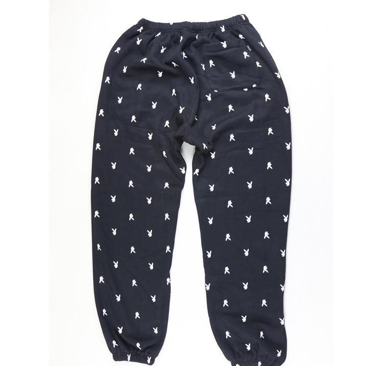 satin al moda 15fw playboy xin s tavsan pantolon uzun pantolon kosucu pantolon pantolon moda erkekler kadinlar cift moda spor sweatpants hfkz006