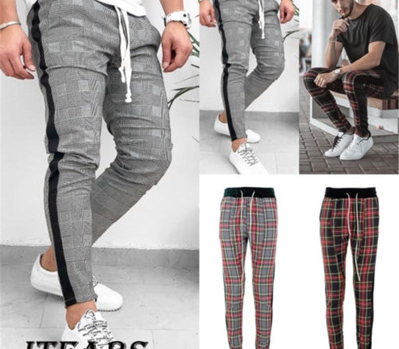 tartan tracksuit bottoms