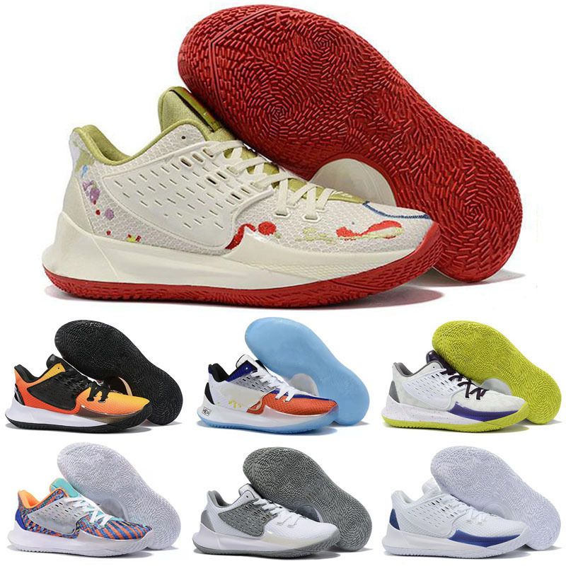 kyrie low white and gold