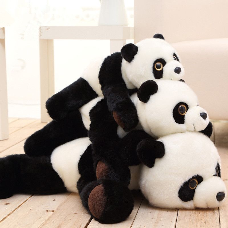 panda en peluche présent poupée joli dessin oreiller des animaux en peluche 