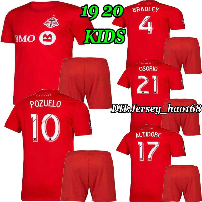 2020 2019 2020 Toronto Fc Kids Kit Soccer Jerseys Osorio Pozuelo