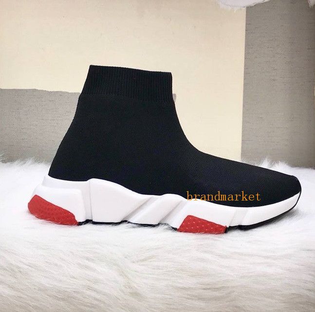 Saldos Online De Sapatos ocasionais Box Duplo Designer Homens Mulheres  Speed \u200b\u200bTrainer Sock Sapatos Pretos Branco Red Glitter Pink Calçados  Casuais Dos Homens Trainers Runner Tamanho 36 46 405052290 | DHgate.Com