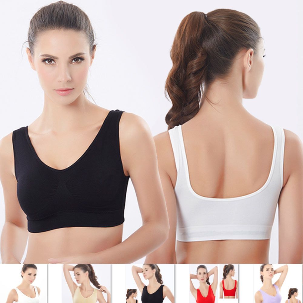 chest binding sports bra