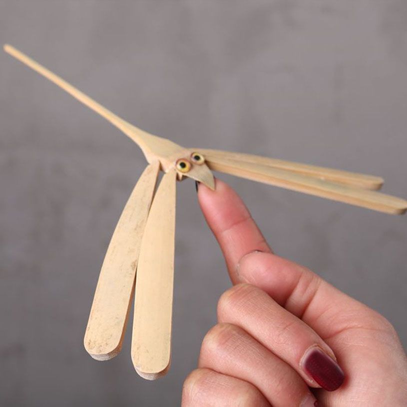 2021 Popular Novelty Bamboo Dragonfly Balance Bird Balance Eagle Desk