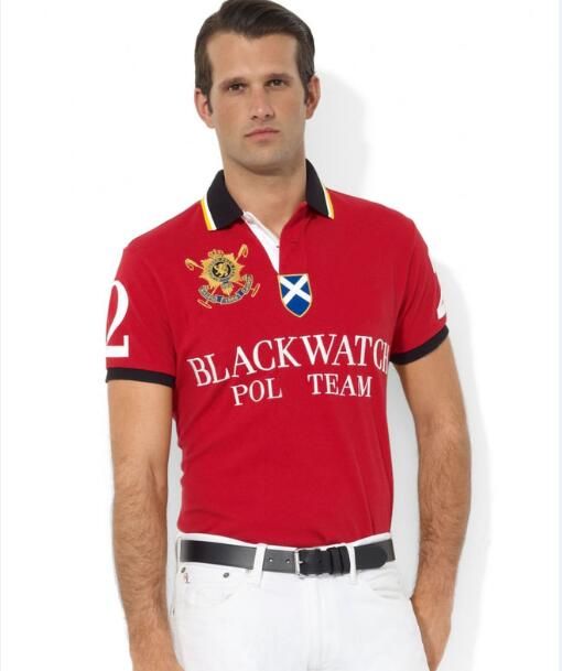 black polo t shirt with red horse