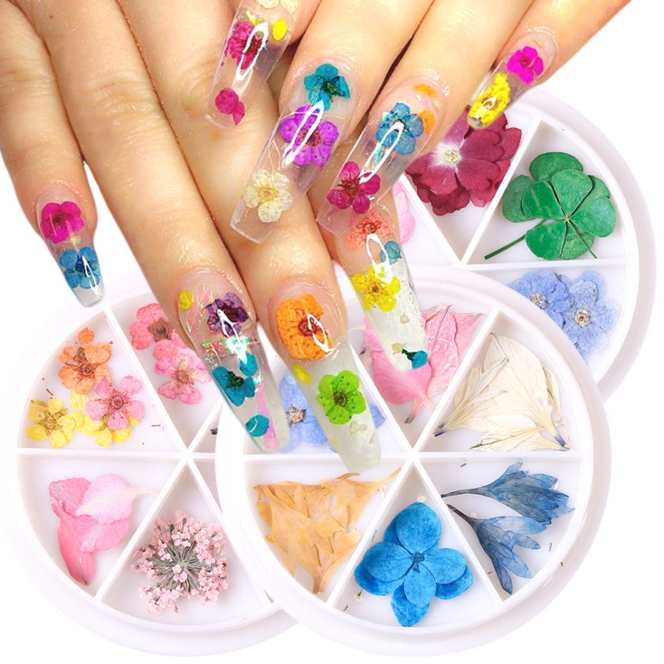 Dried Flower Natural For Nail Art Decor Ultra Thin Real Preserved Flower Leaf Decals Beauty Manicure Jewelry Sticker La1559 Wholesale Nail Supplies Cheap Wedding Supplies From Boyyt 24 38 Dhgate Com