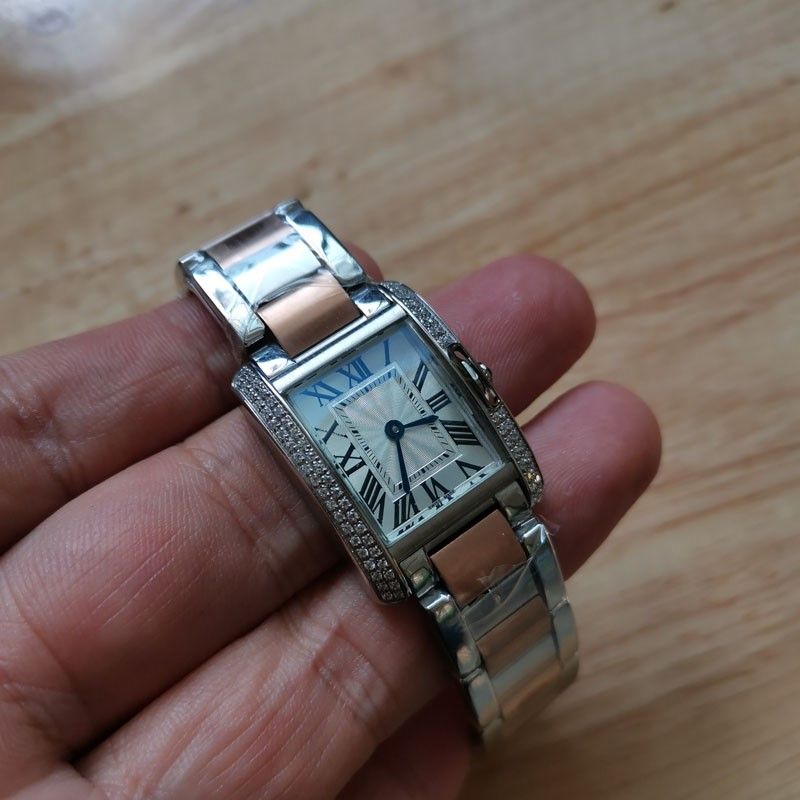 silver watch female