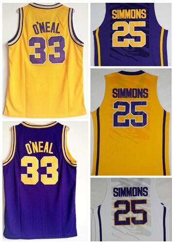 2020 25 Simmons 33 Oneal College Basketball Jerseys Discount Cheap