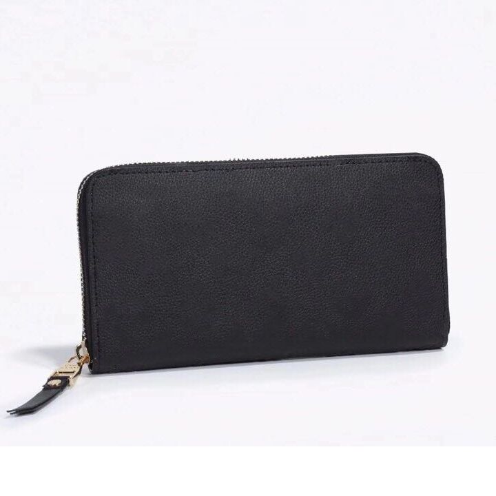 Black long wallet