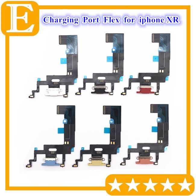 USB Charging Port Charger Flex For Iphone XR With Board Mic Microphone