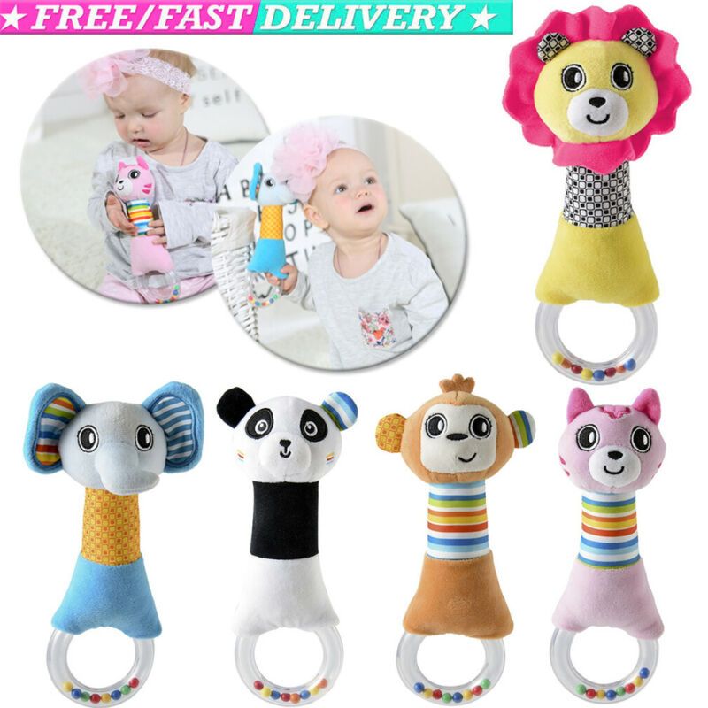 plush baby rattle