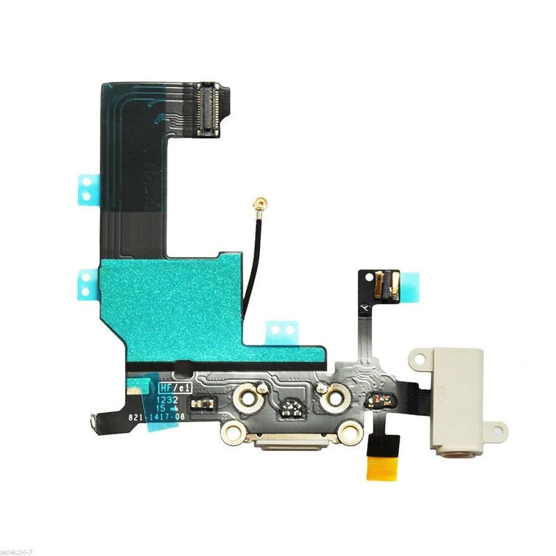 Iphone 5-Negro USB Puerto De Carga Dock Micrófono Y Auriculares Jack Flex Apple Iphone 5-Negro USB Puerto De Carga Dock Micrófono Y Auriculares Jack Flex Apple
