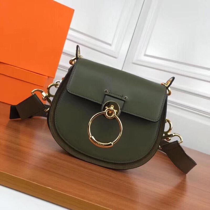 chloé tess small leather shoulder bolsa