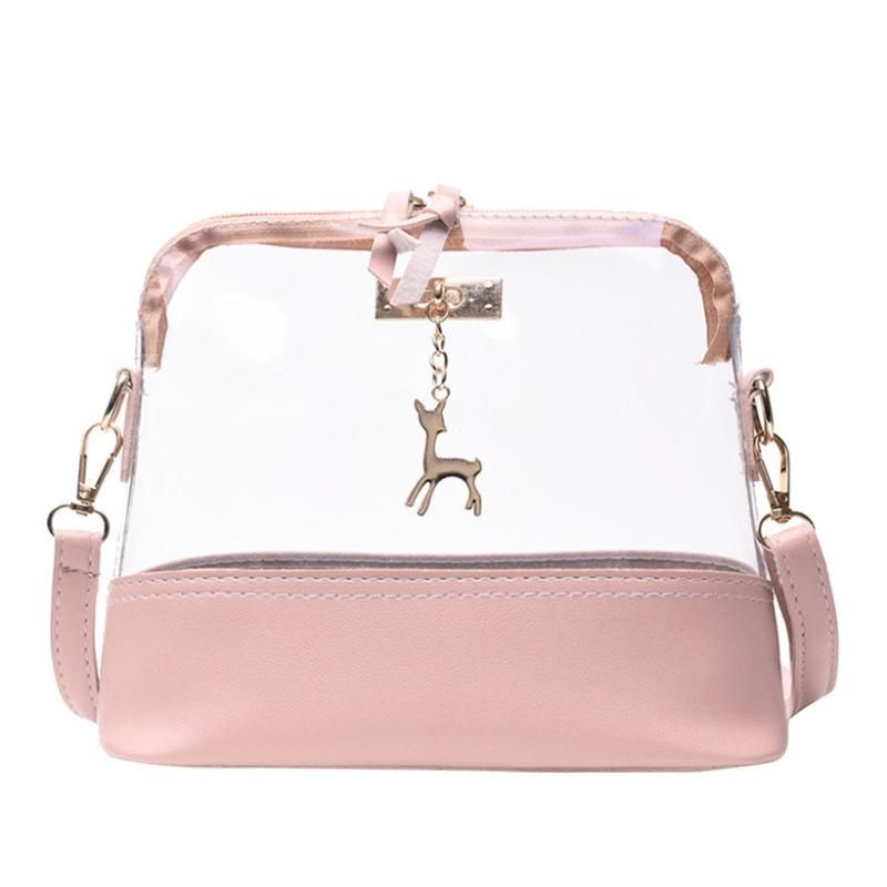 clear over the shoulder purse
