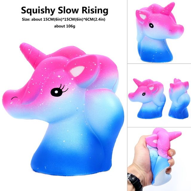 Jumbo Slow Rising Galaxy Squishy Unicorn Horse Unicornio Squish