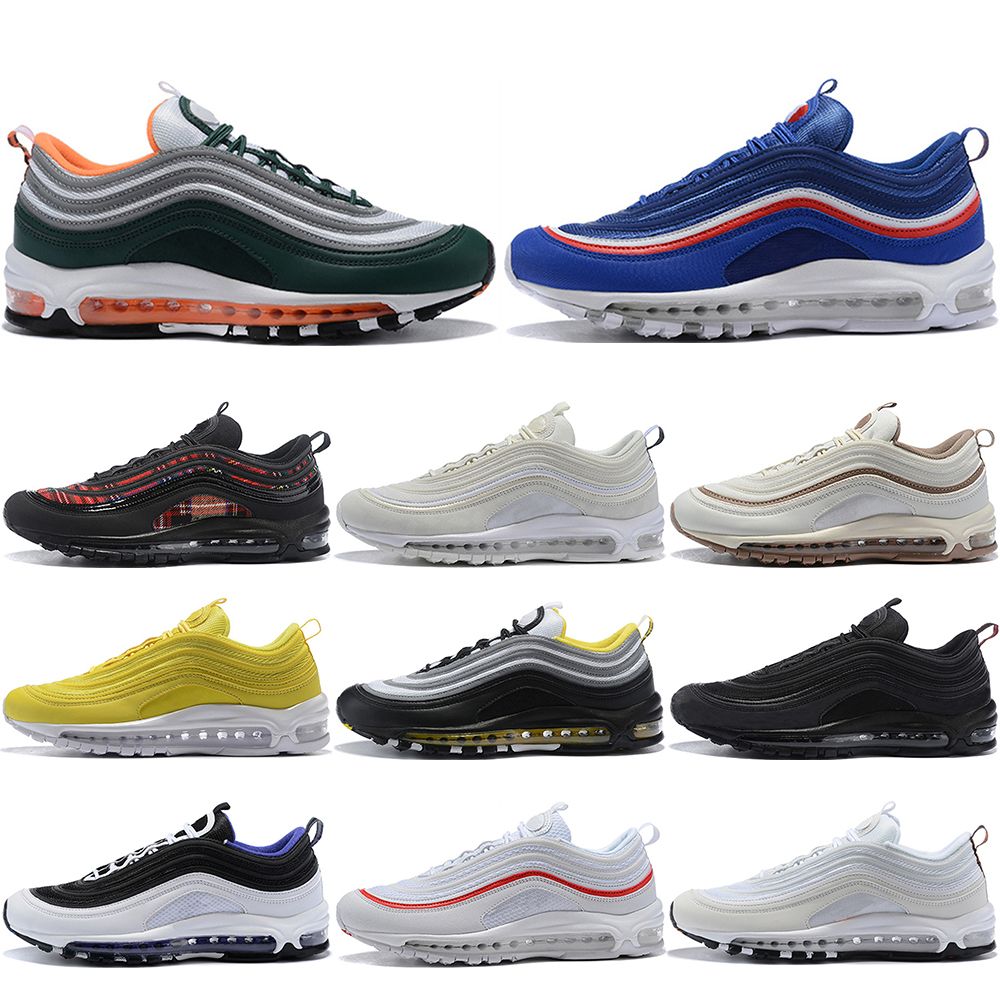 2019 97 Mens Shoes Womens Running Shoes Cushion OG Triple White Black Pull Tab Sneakers Athletic Cushion Sports Trainers 36 45 From Holdshop, $65.79
