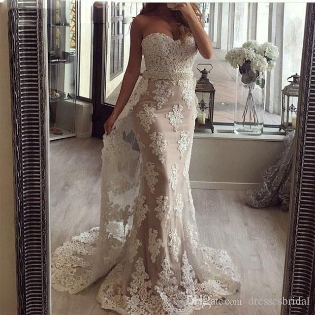 overlay evening gowns