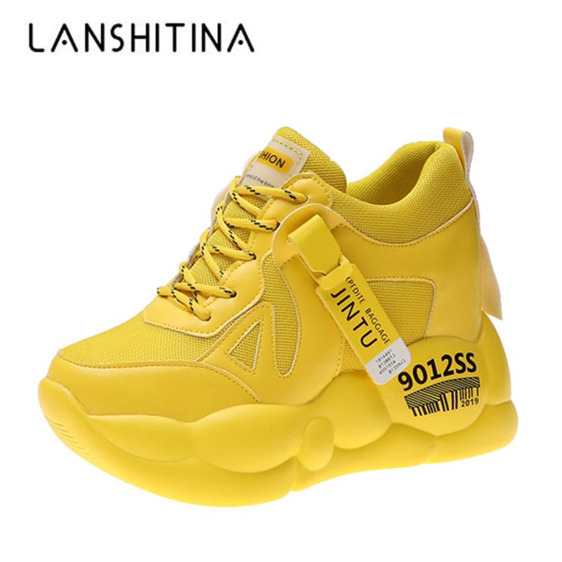 office white platform trainers