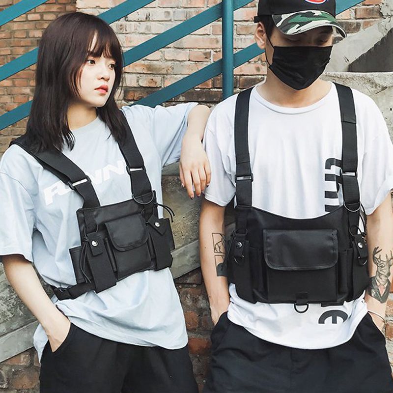 Compra Nuevo Morral Del Estilo Fresco De Moda Del Pecho Del Chaleco Del  Pecho Bolsas Operando Rig Bolsa De Cintura Hip Hop De La Calle Desgaste Del  Hombro Bolsa Hombres Mujeres Mochila