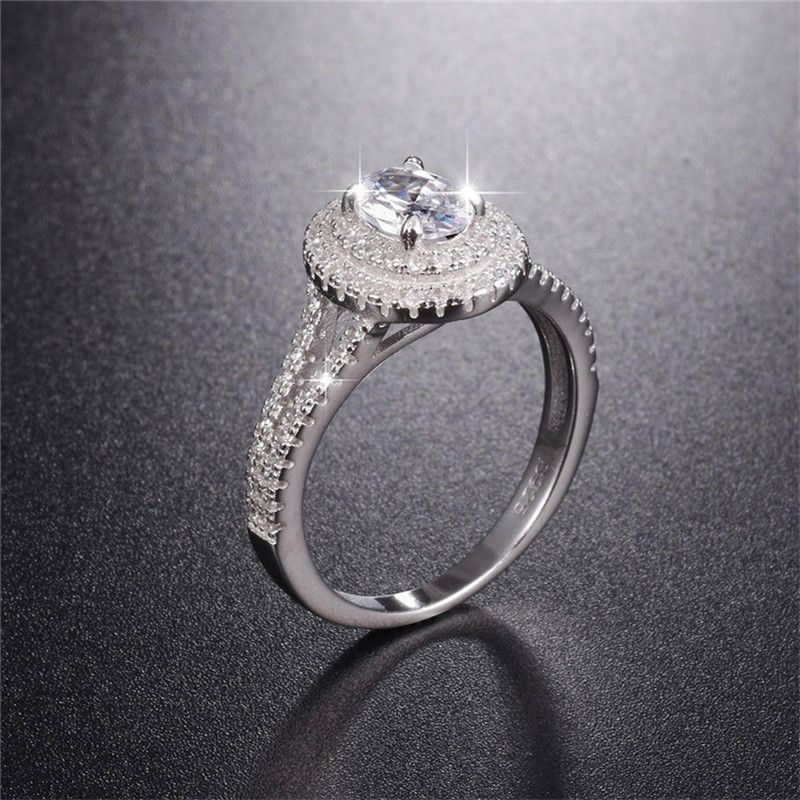 2020 Hot Sale Real 925 Sterling Silver Wedding Rings