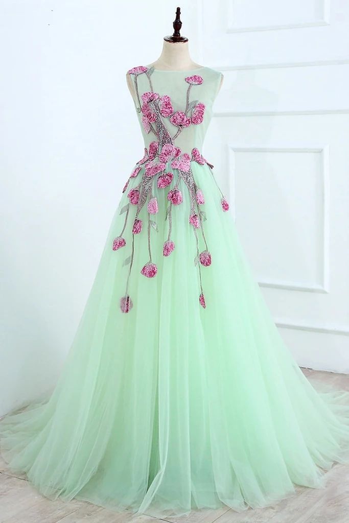 mint green formal dress
