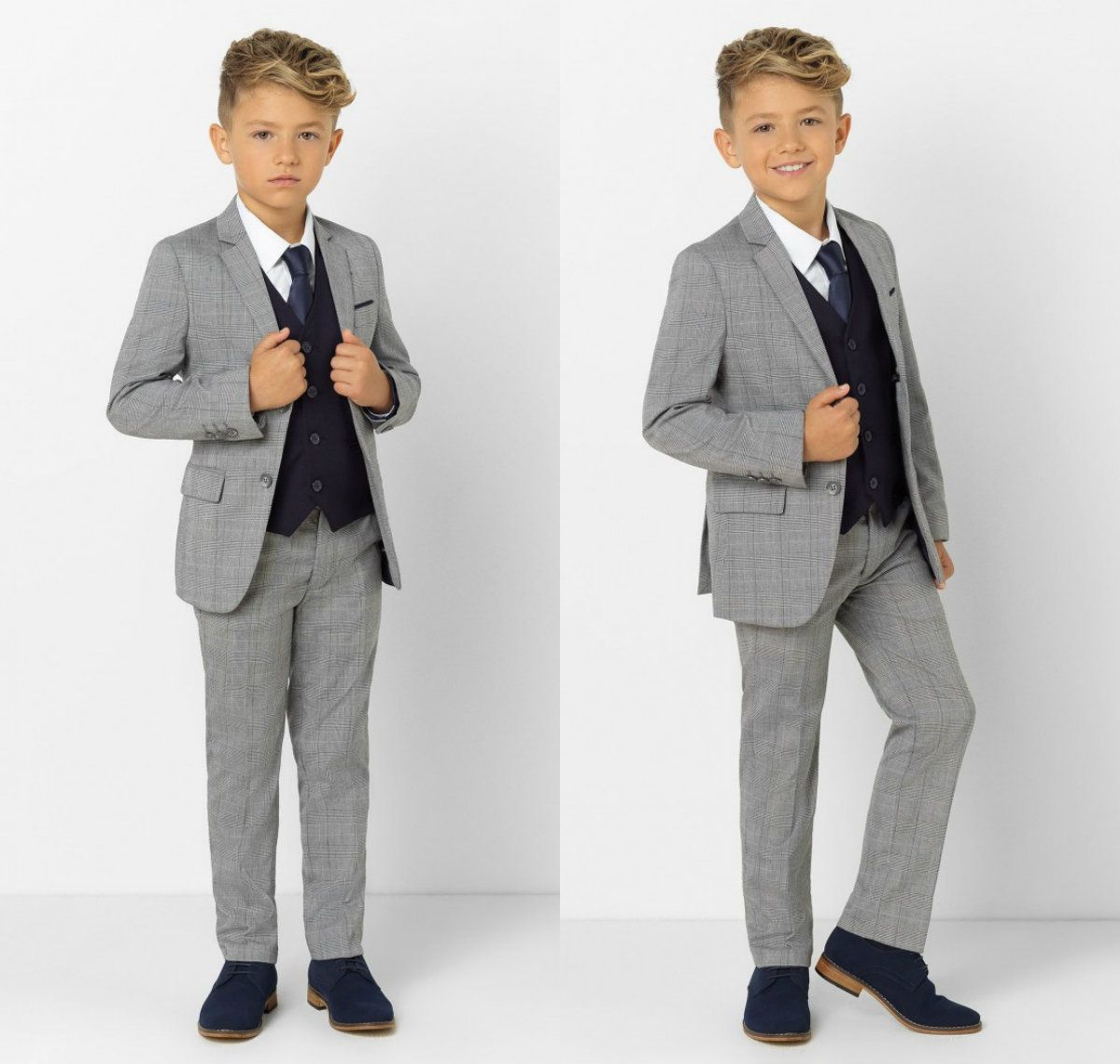light grey boys suit