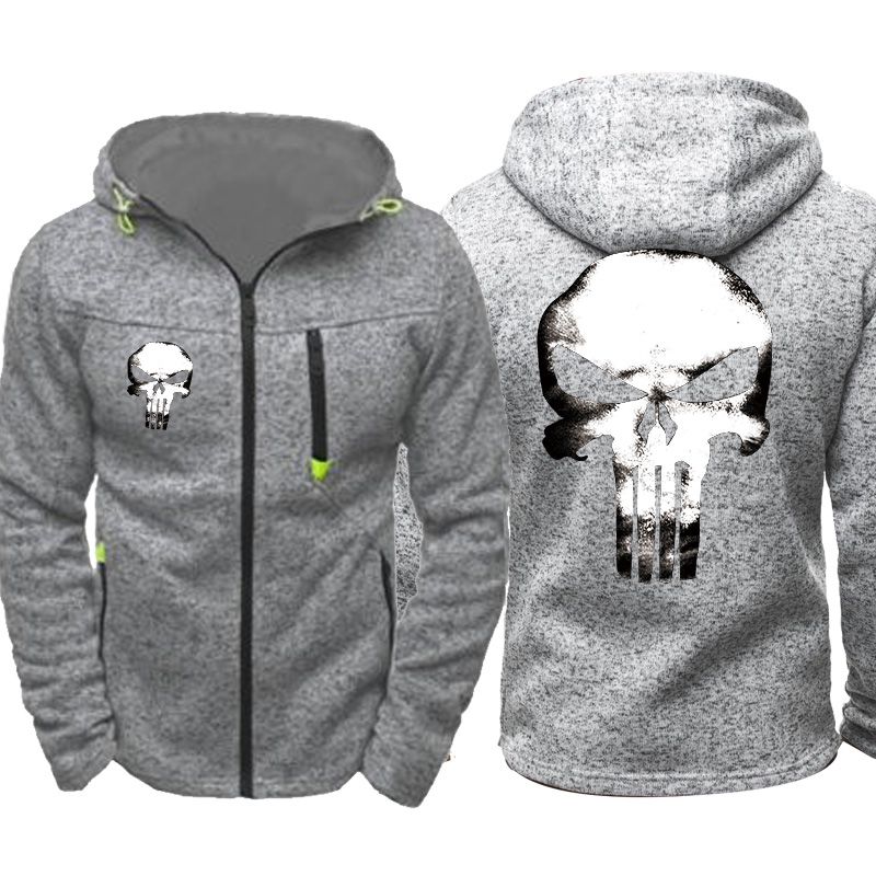 punisher jacket moletom com capuz