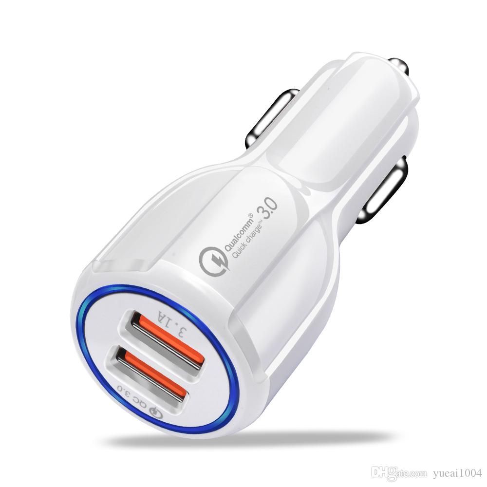 Car USB Charger Quick Charge 3.0 2.0 Mobile Phone Charger 2 Port USB Fast Car Charger For IPhone Samsung Tablet Car Charger High Power Dual Usb Car Car USB Charger Quick Charge 3.0 2.0 Mobile Phone Charger 2 Port USB Fast Car Charger For IPhone Samsung Tablet Car Charger High Power Dual Usb Car