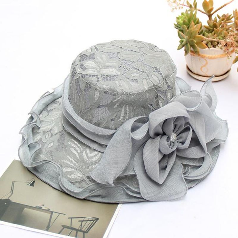 gray church hats
