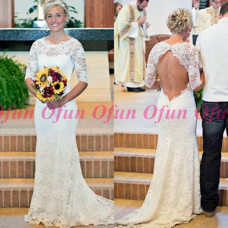 classy boho wedding dress