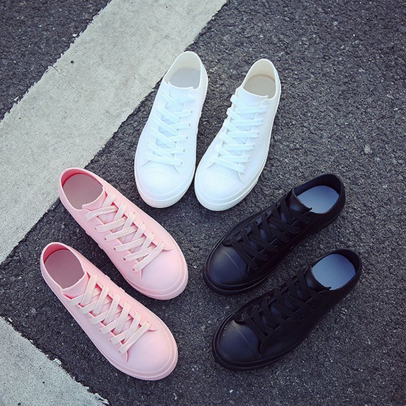 Acheter Bottes De Pluie Pour Femmes Blanc Baskets Chaussures Étanche 2019 Printemps Été Femmes Casual Chaussures En Caoutchouc Bottes De Pluie Taille 40 De 16,67 € Du Koday | Fr.DHgate.Com