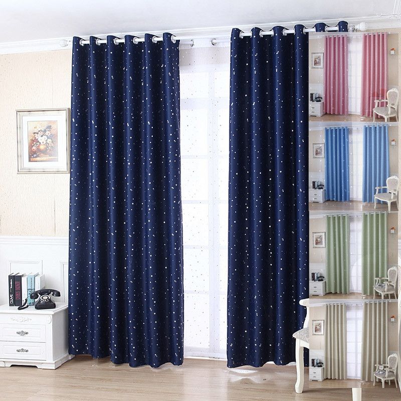 2019 Modern Shiny Star Curtains For Living Room Window Curtains