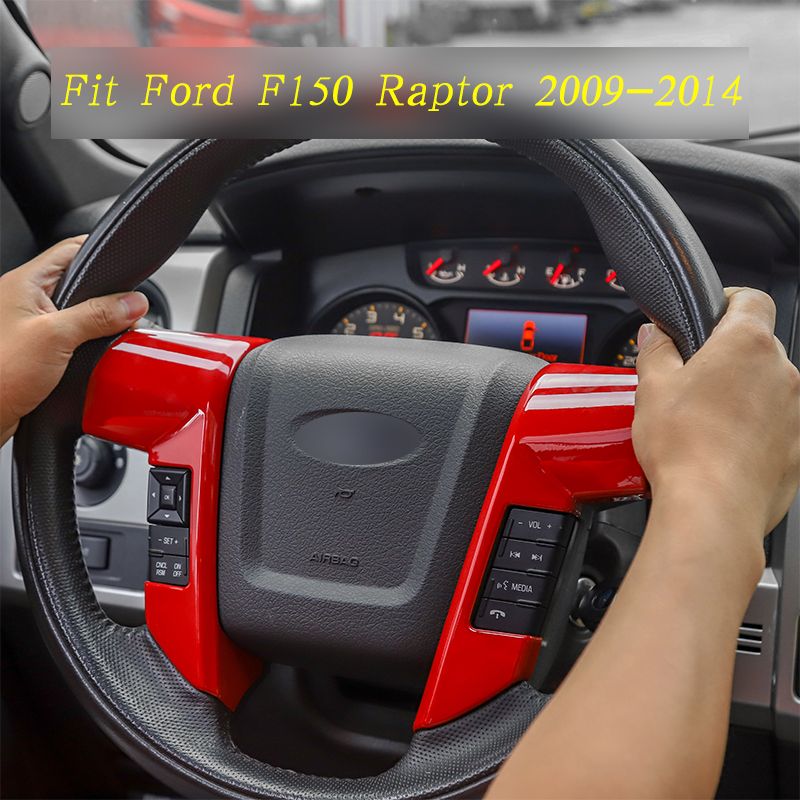 Abs Car Steering Wheel Decoration Cover For Ford F150 Raptor 2009 2014 Car Interior Accessories Interior Car Styling Interior Cars From Szzt20170724