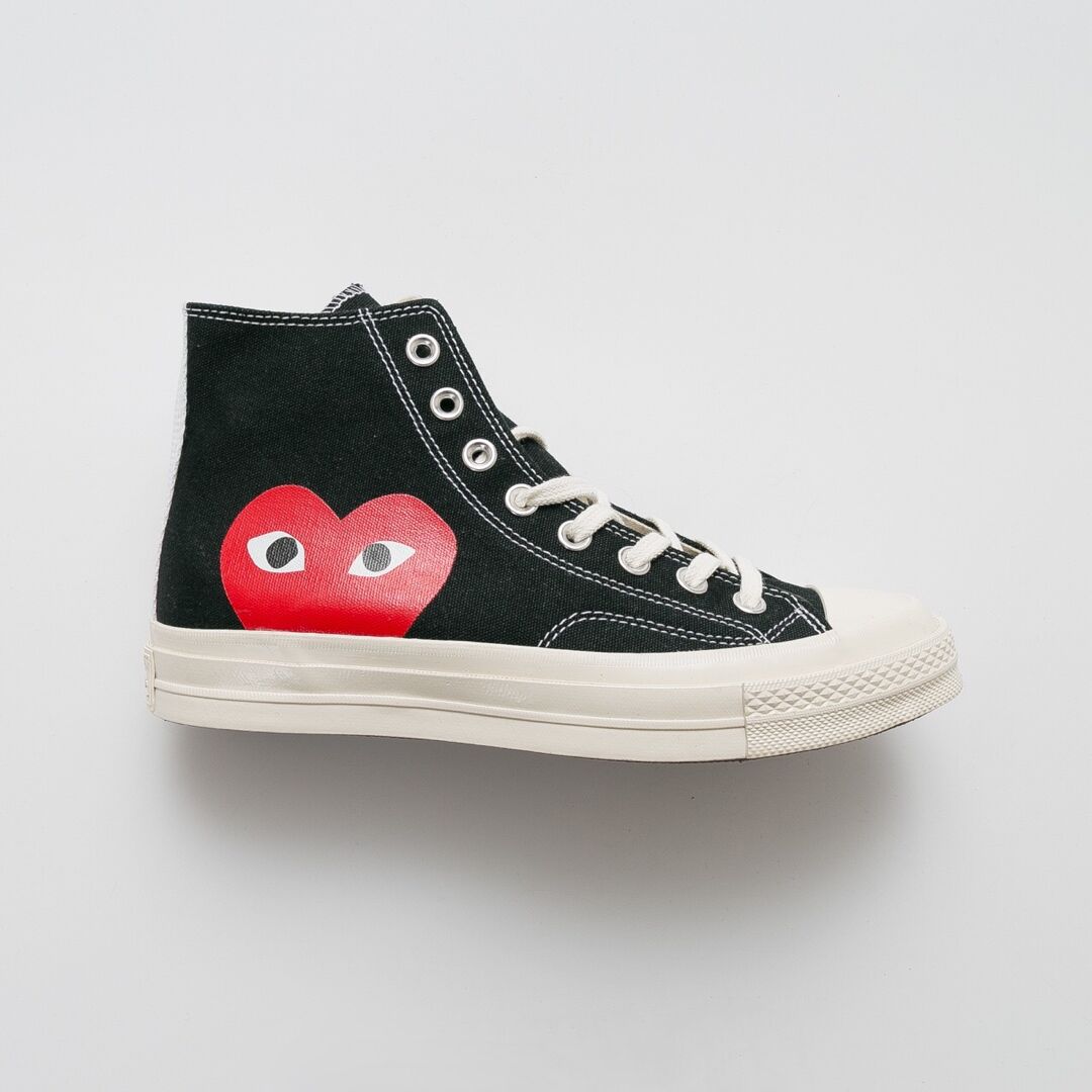 sneakers with hearts and eyes
