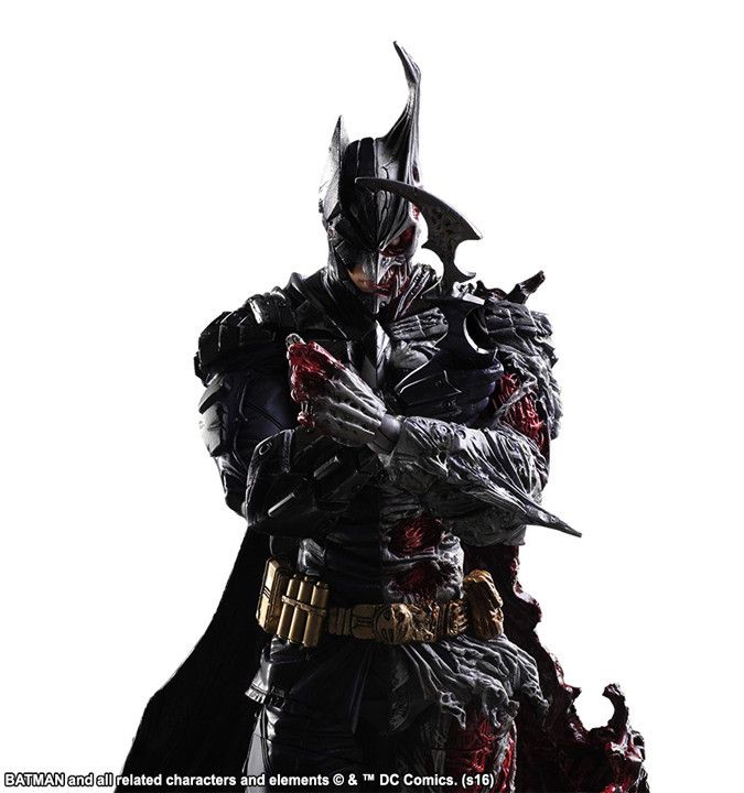 Play Arts Kai Batman Rogues Gallery Double Two Face Action Figure Toy Doll Model