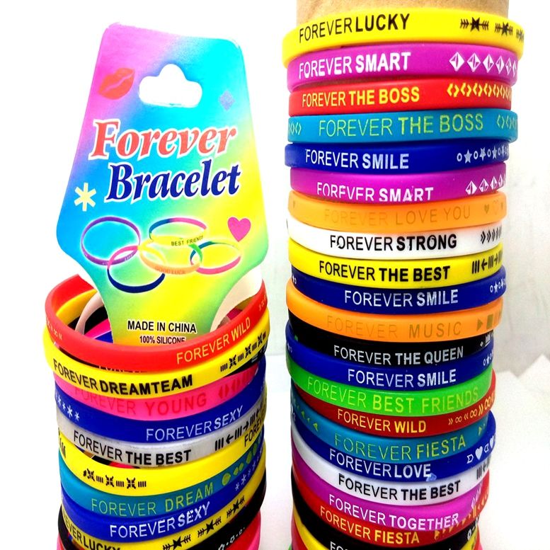 por mayor 50 piezas de elástica pulsera de moda pulsera de la