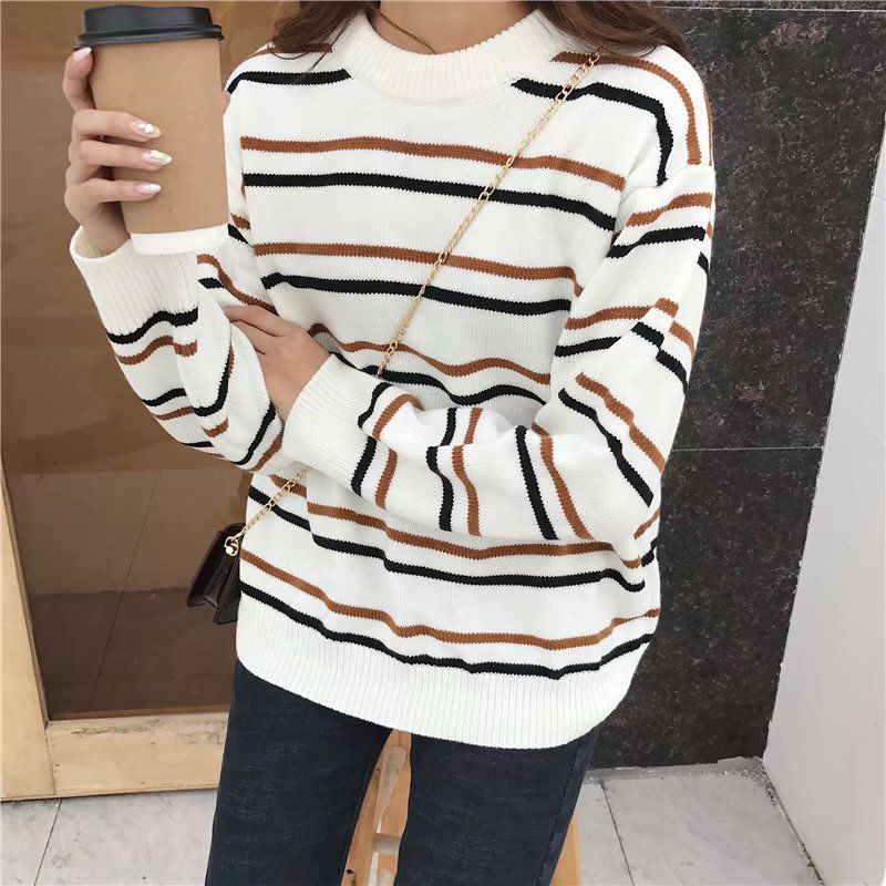 thin striped sweater